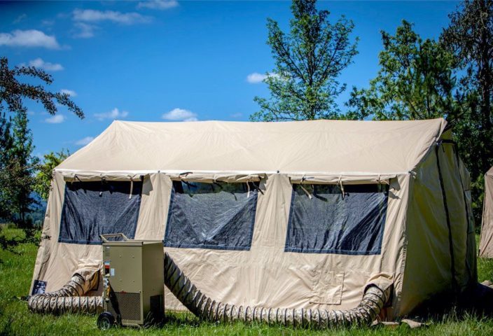 tent in a field